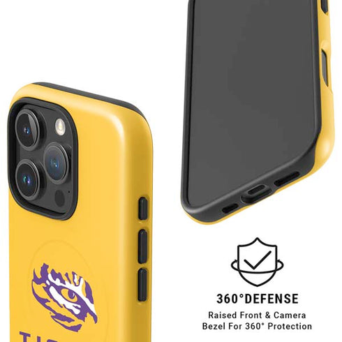 LSU Tigers Baton Rouge Yellow iPhone 16 Pro Magsafe Impact Case